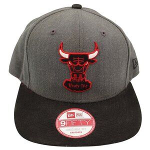 NWT Chicago Bulls Windy City New Era 9Fifty 950 Wool Adjustable Snapback Cap Hat
